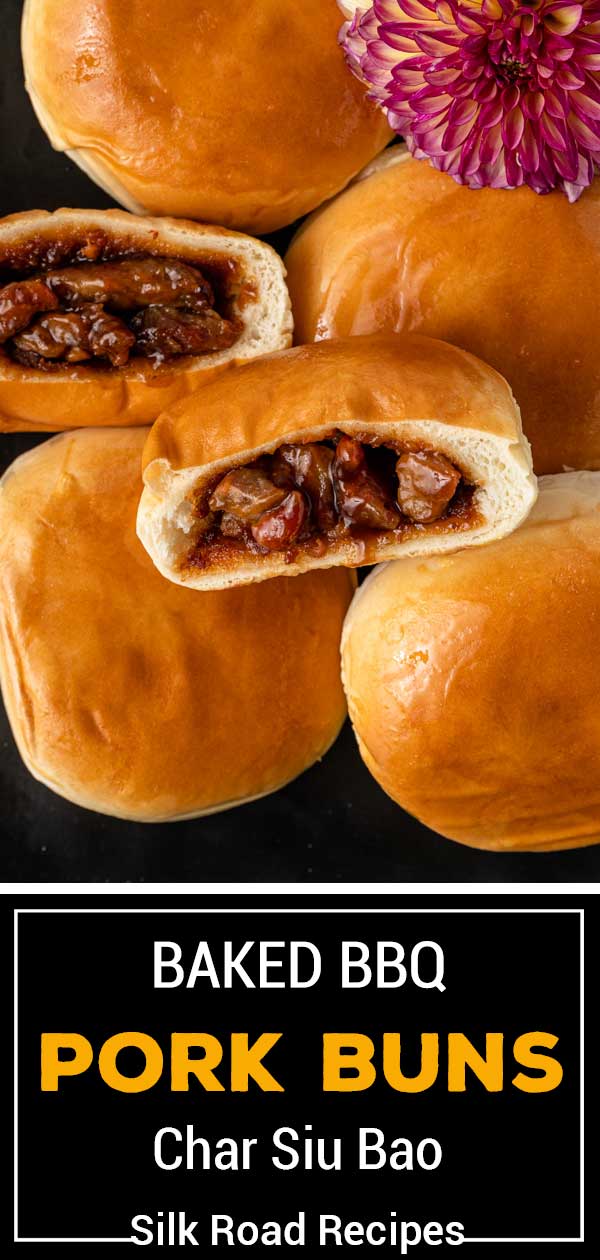 titled image (and shown): baked bbq pork buns