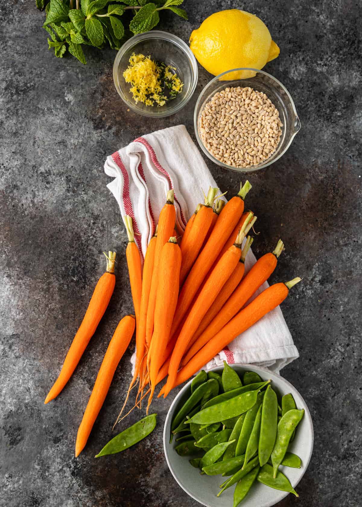 Ingredients For Mediterranean Barley Salad
