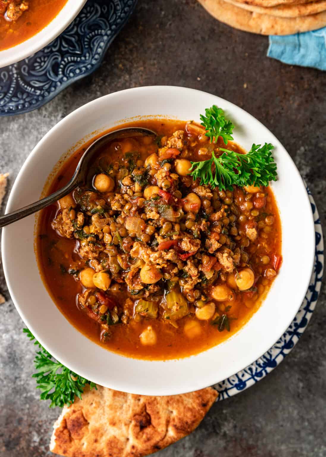 Moroccan Harira (Lentil Soup) + Video - Silk Road Recipes