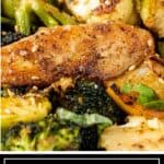 titled image (and shown close up): Turkish chicken with Greek Roasted Vegetables