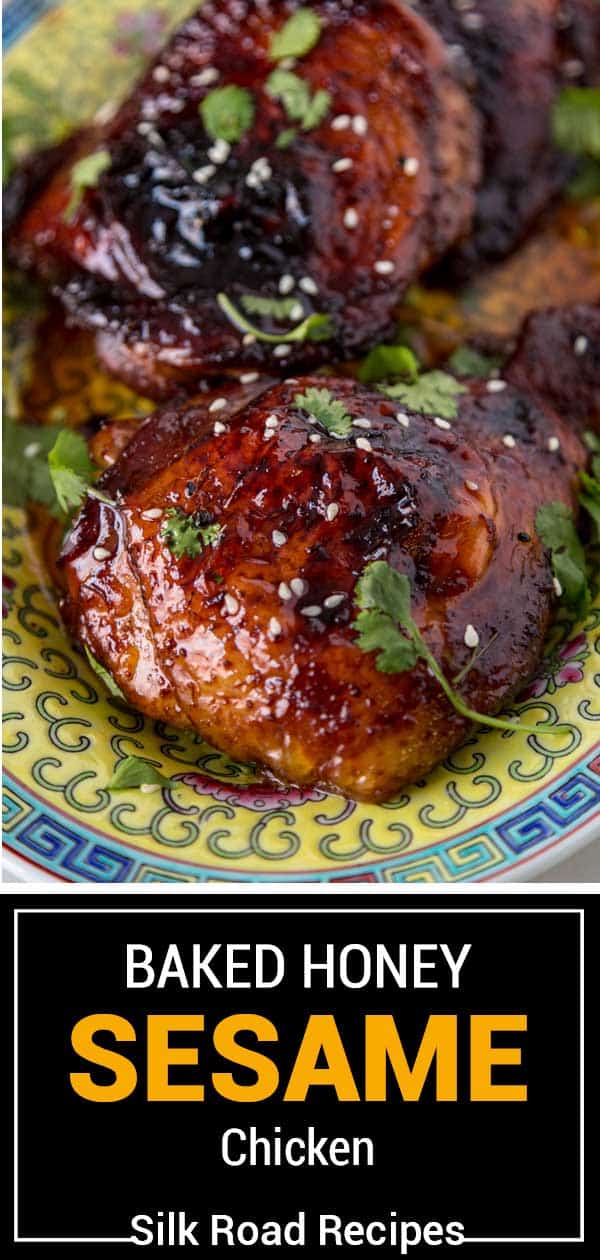 titled image of chinese honey sesame chicken