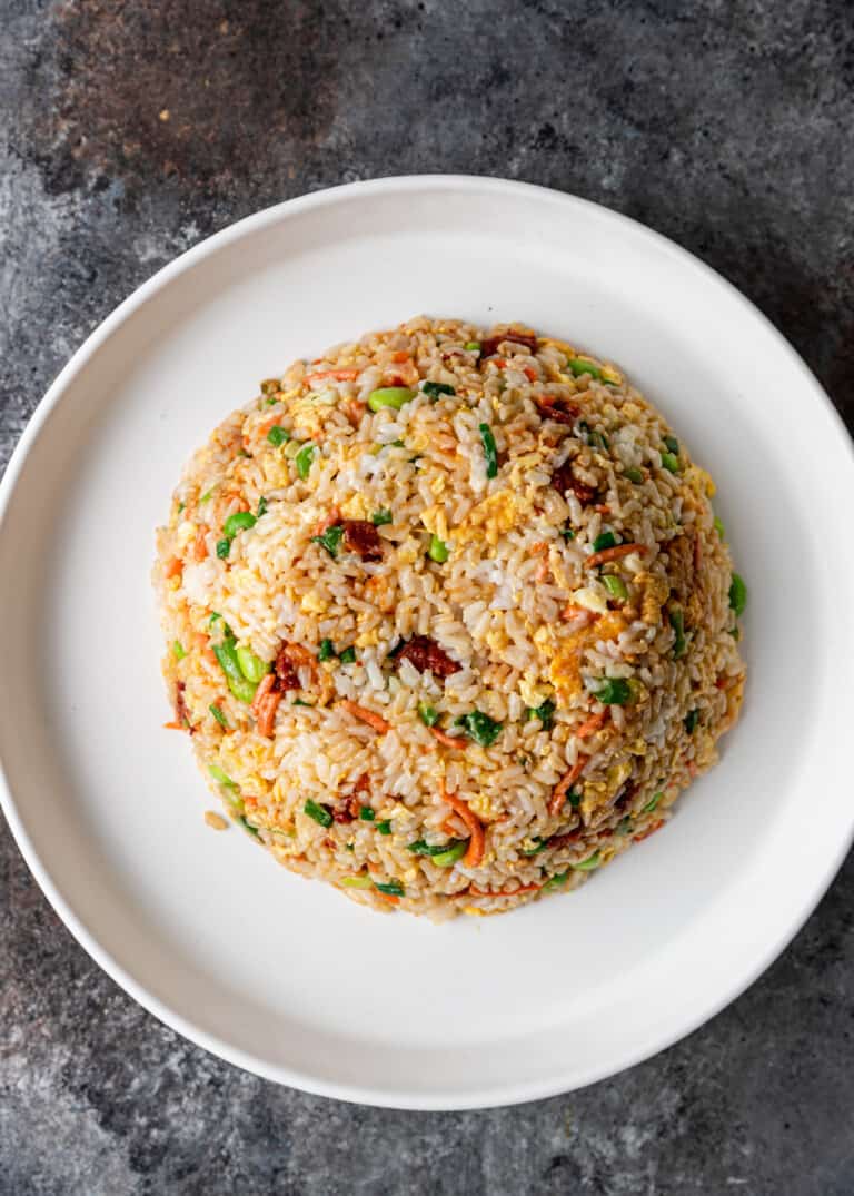 fried rice on platter