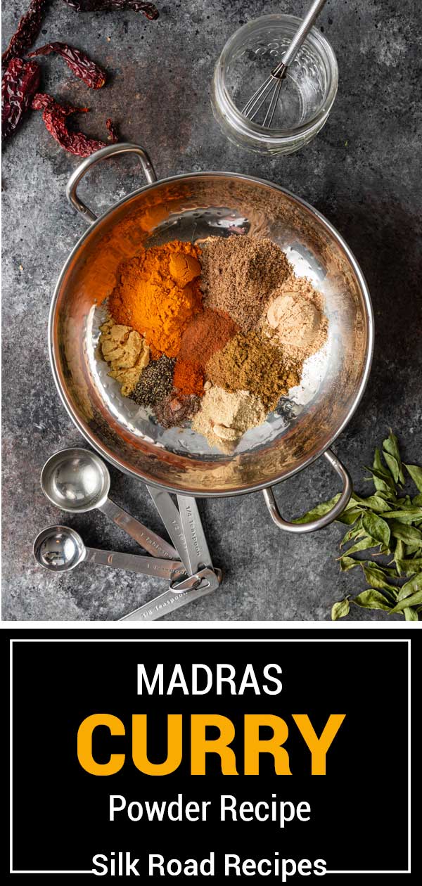 all of the ingredients for Madras Curry Powder
