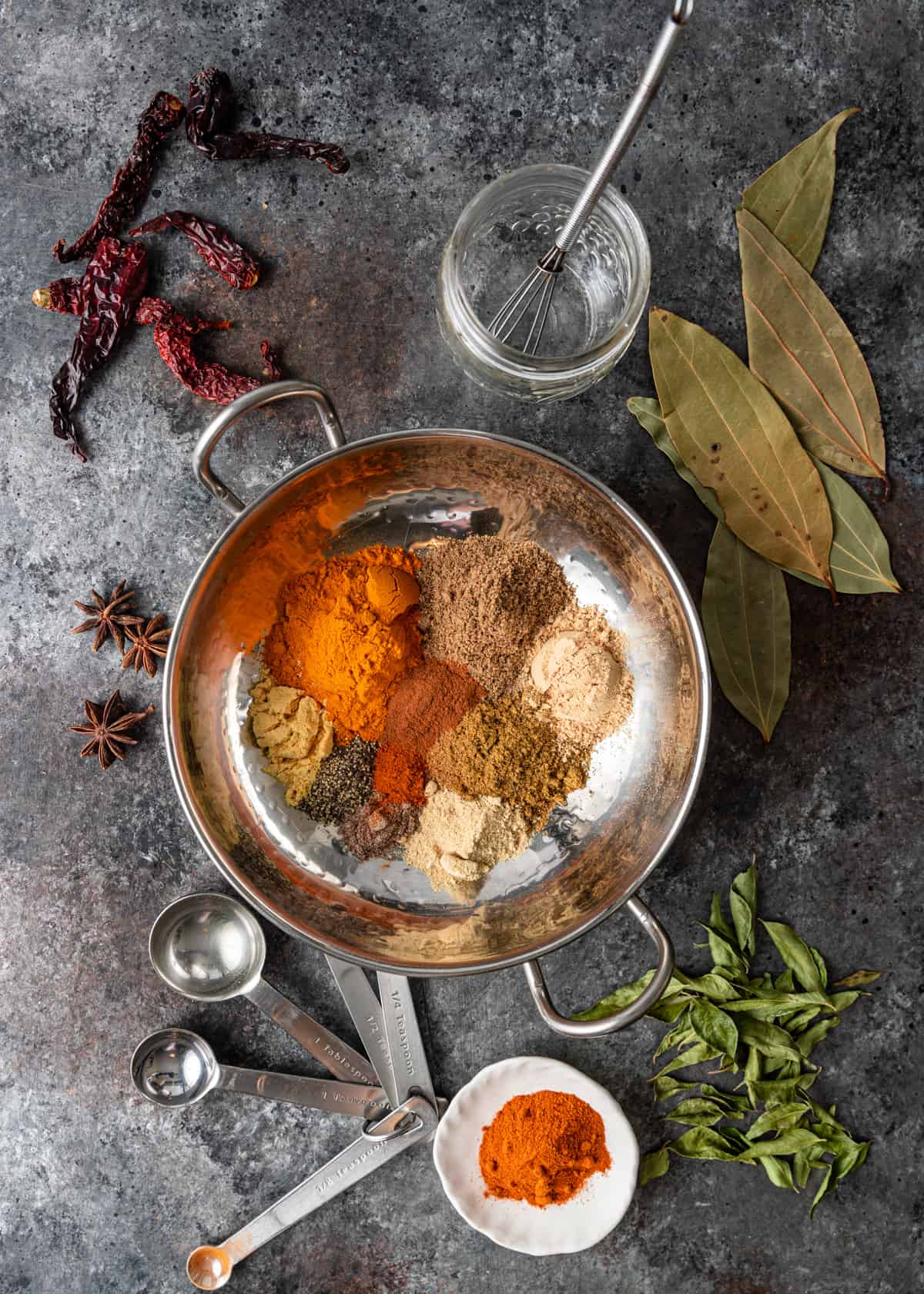 ingredients to make Vindaloo Curry Powder