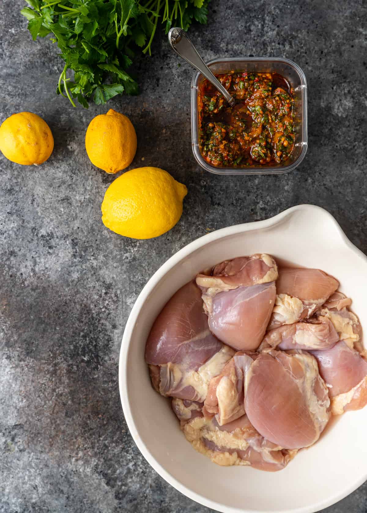 ingredients for Chermoula Chicken