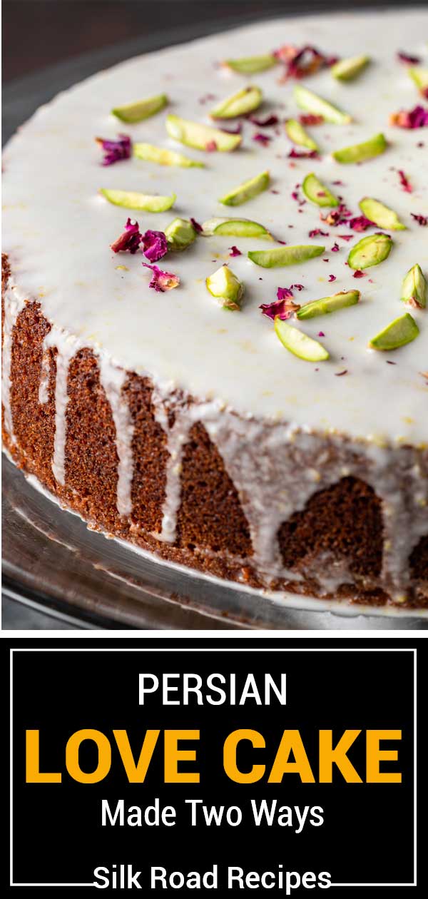 closeup of Persian Love Cake