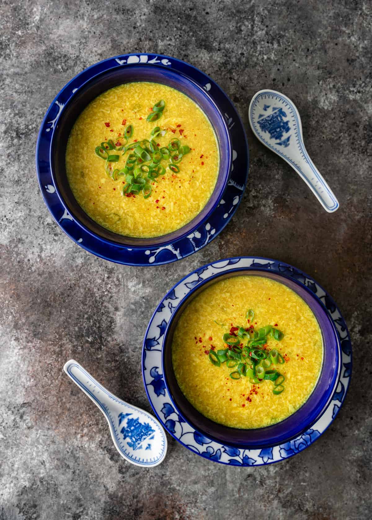 bowls filled with Egg Drop Soup