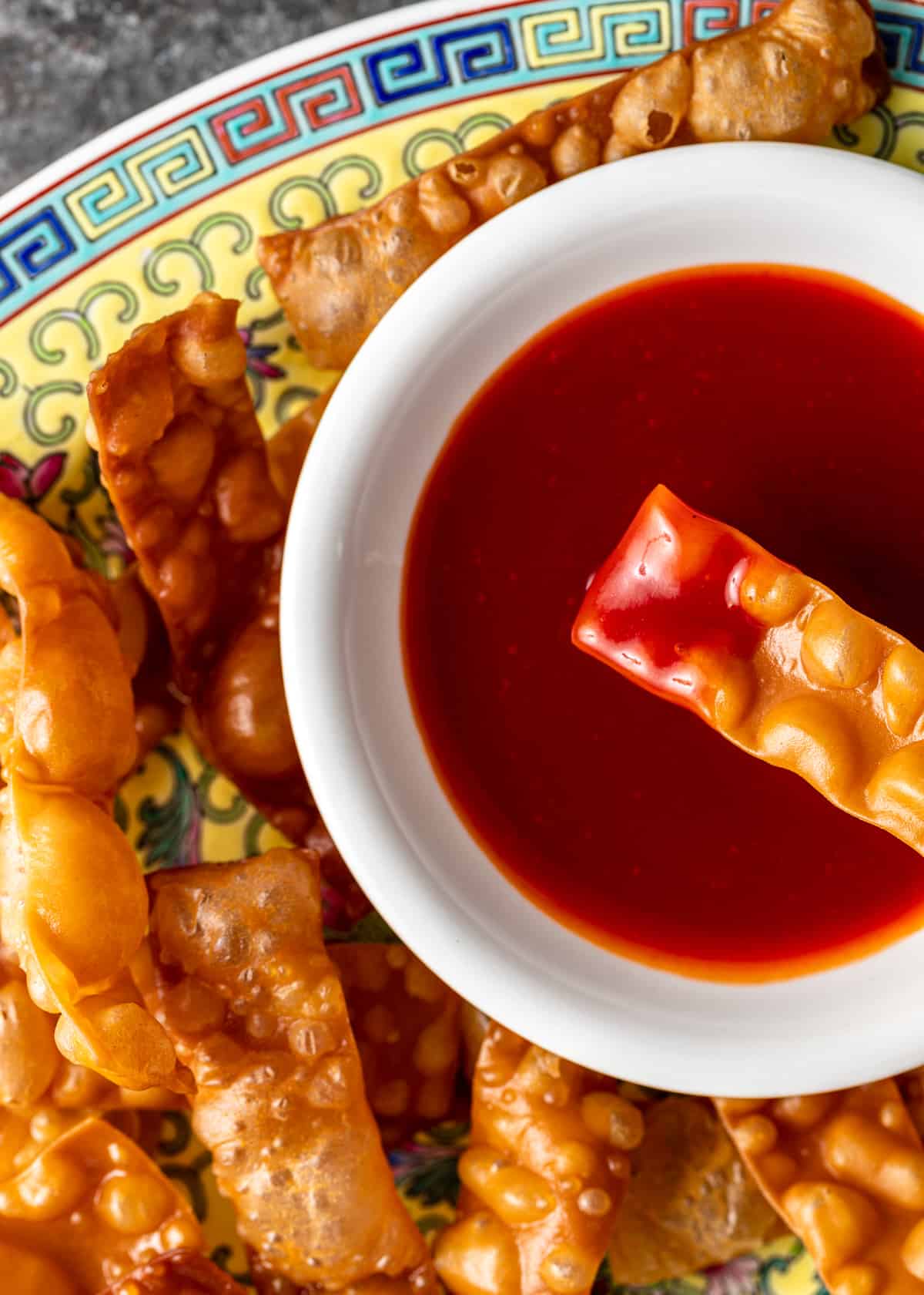 overhead shot of Chinese Sweet and Sour Sauce