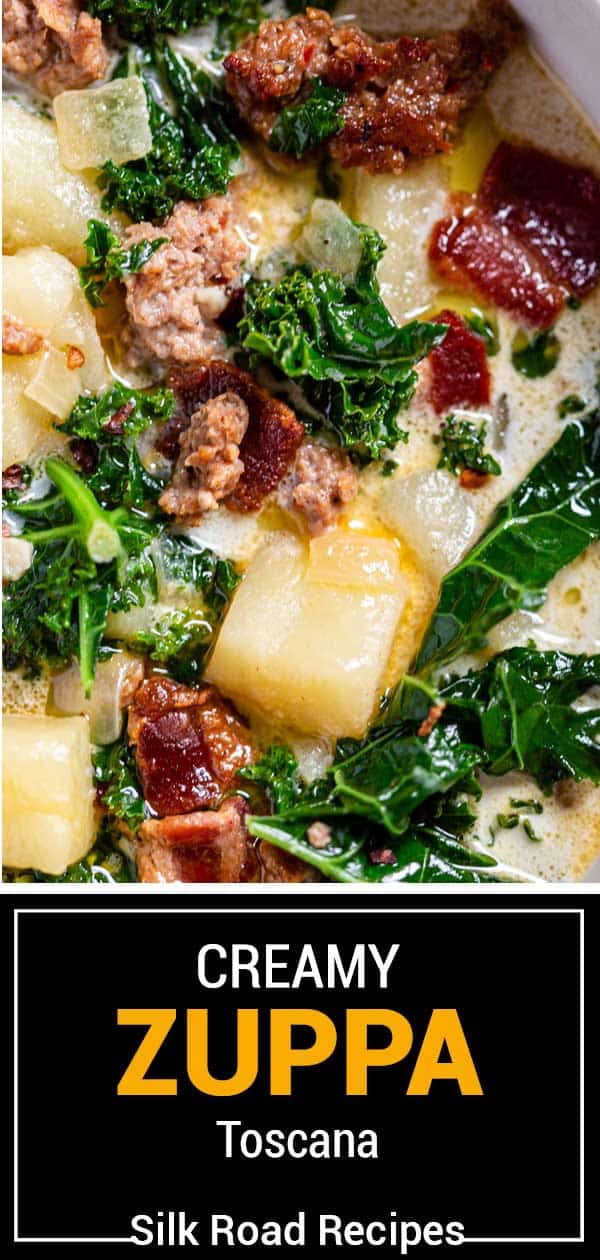 titled image (and shown): Creamy Zuppa Toscana