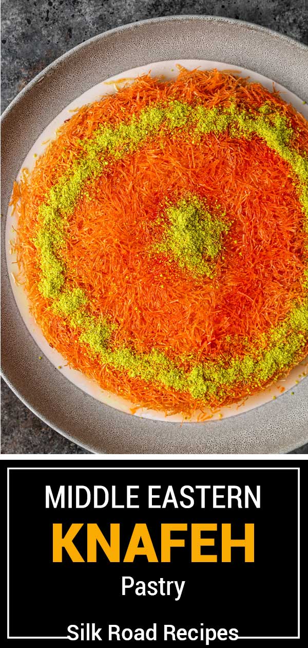 titled image (and shown): middle eastern knafeh pastry