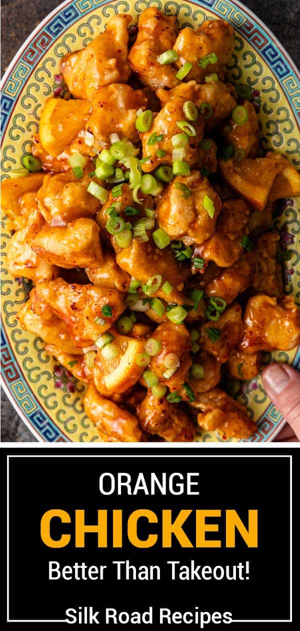 titled image (and shown): orange chicken better than takeout!