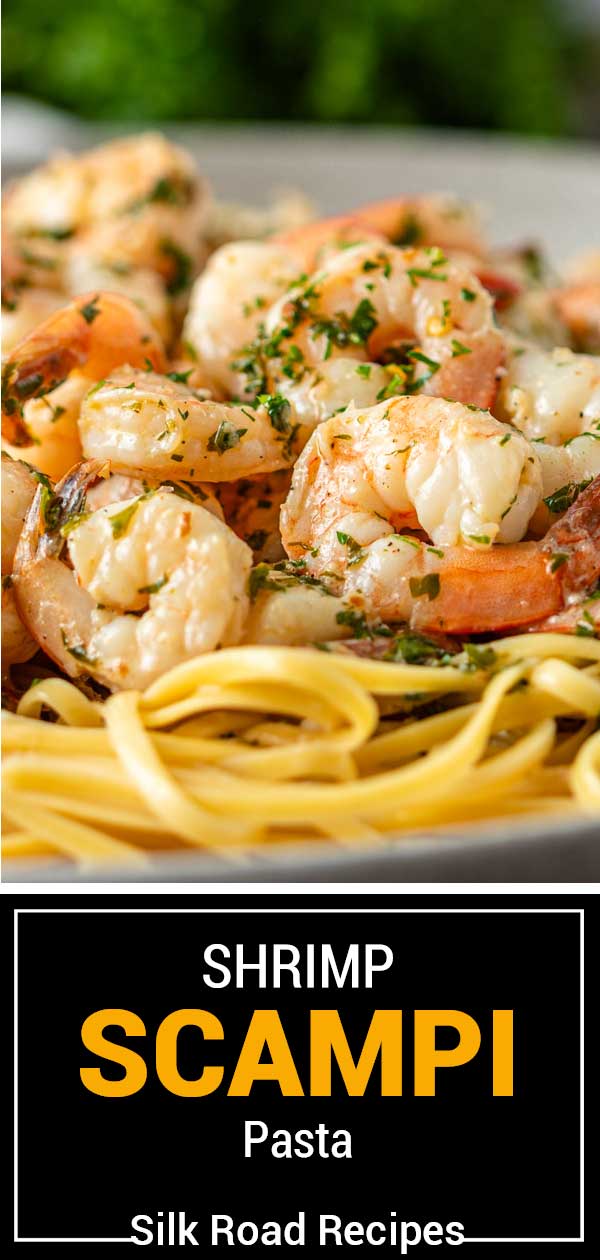 titled image (and shown): shrimp scampi pasta