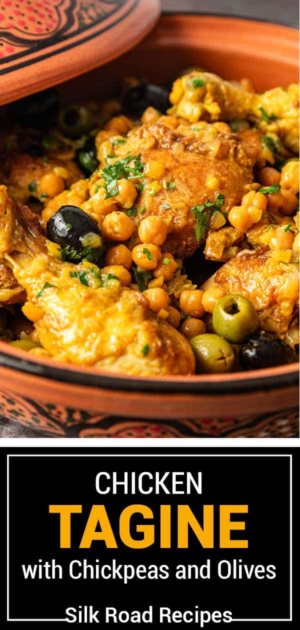 titled image (and shown): chicken tagine with chickpeas and olives